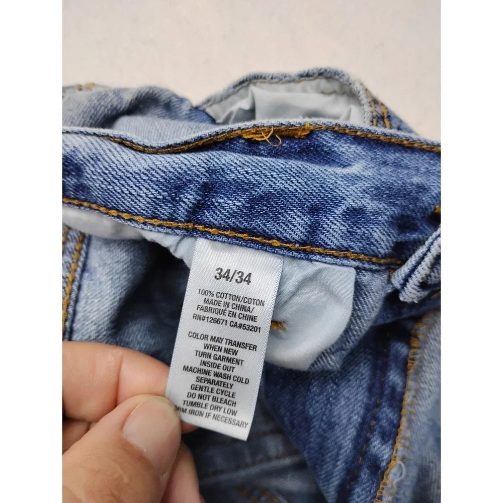 Aeropostale Benton Original Bootcut Jeans Mens 34x34 Faded Wash Blue Y2K